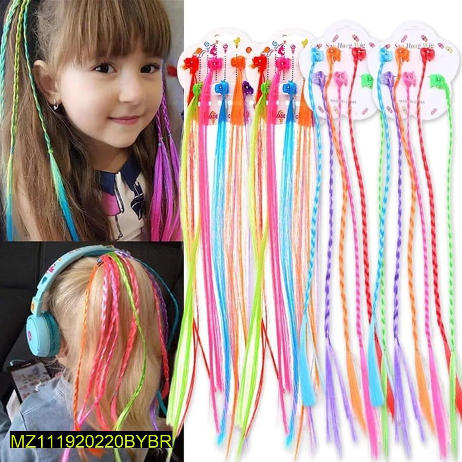 Girls Beaded Hair Pins Multicolor Pack of 6
