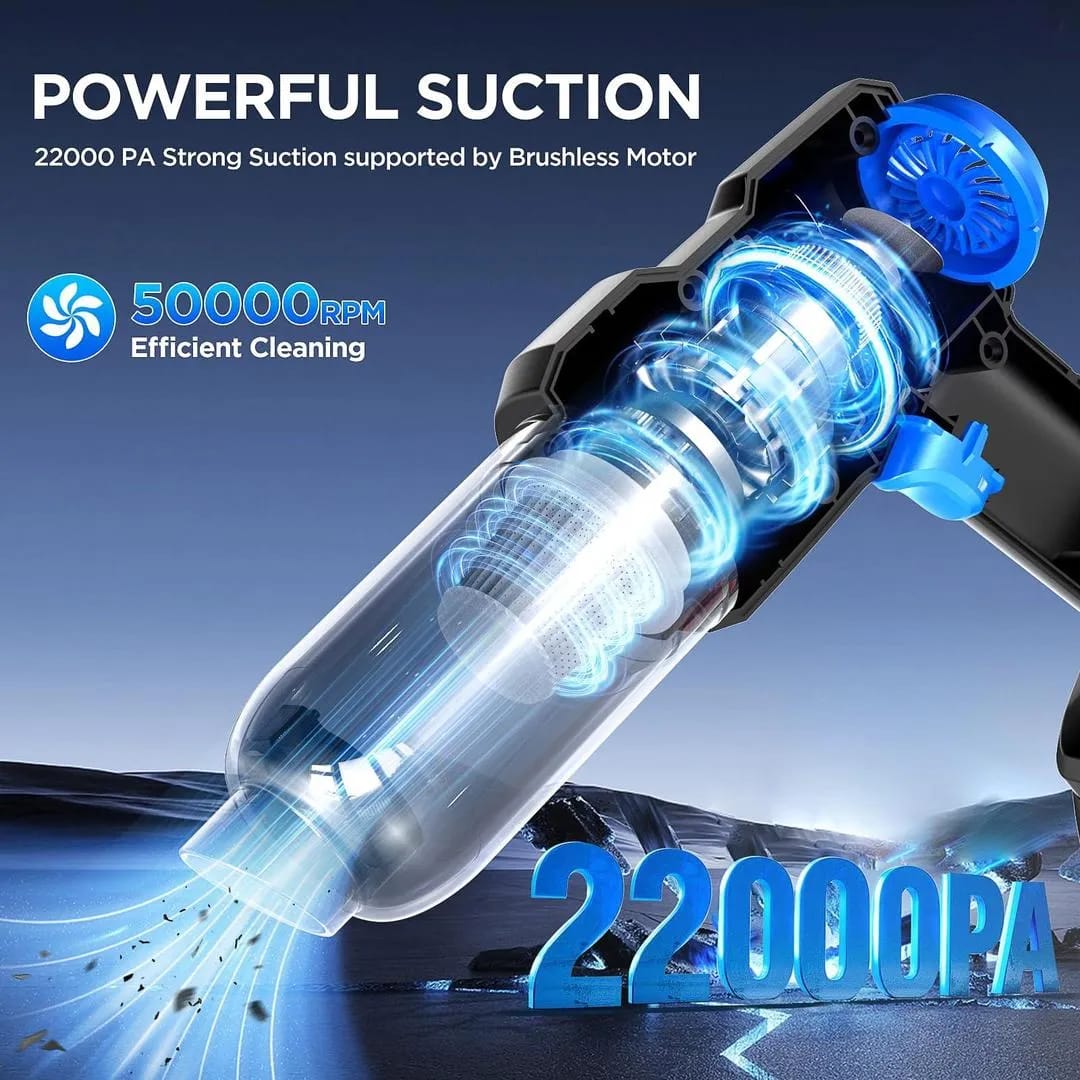 Rechargeable Handheld Car Vacuum Cleaner 20V Max Black
